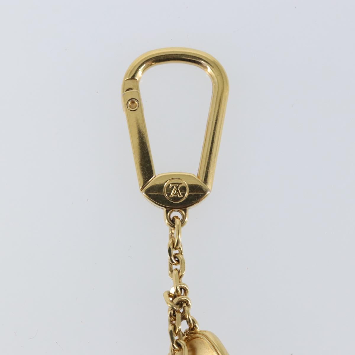 LOUIS VUITTON Porte Cles Cannes Key Holder metal Gold M65383 LV Auth 169928