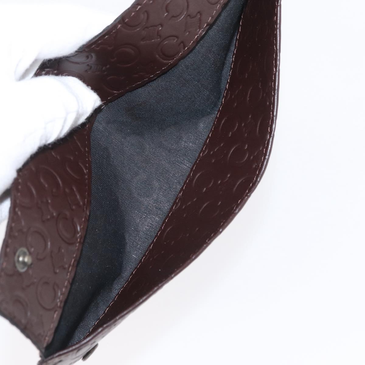CELINE C Macadam Canvas Japanese Fan Brown Auth 169931V