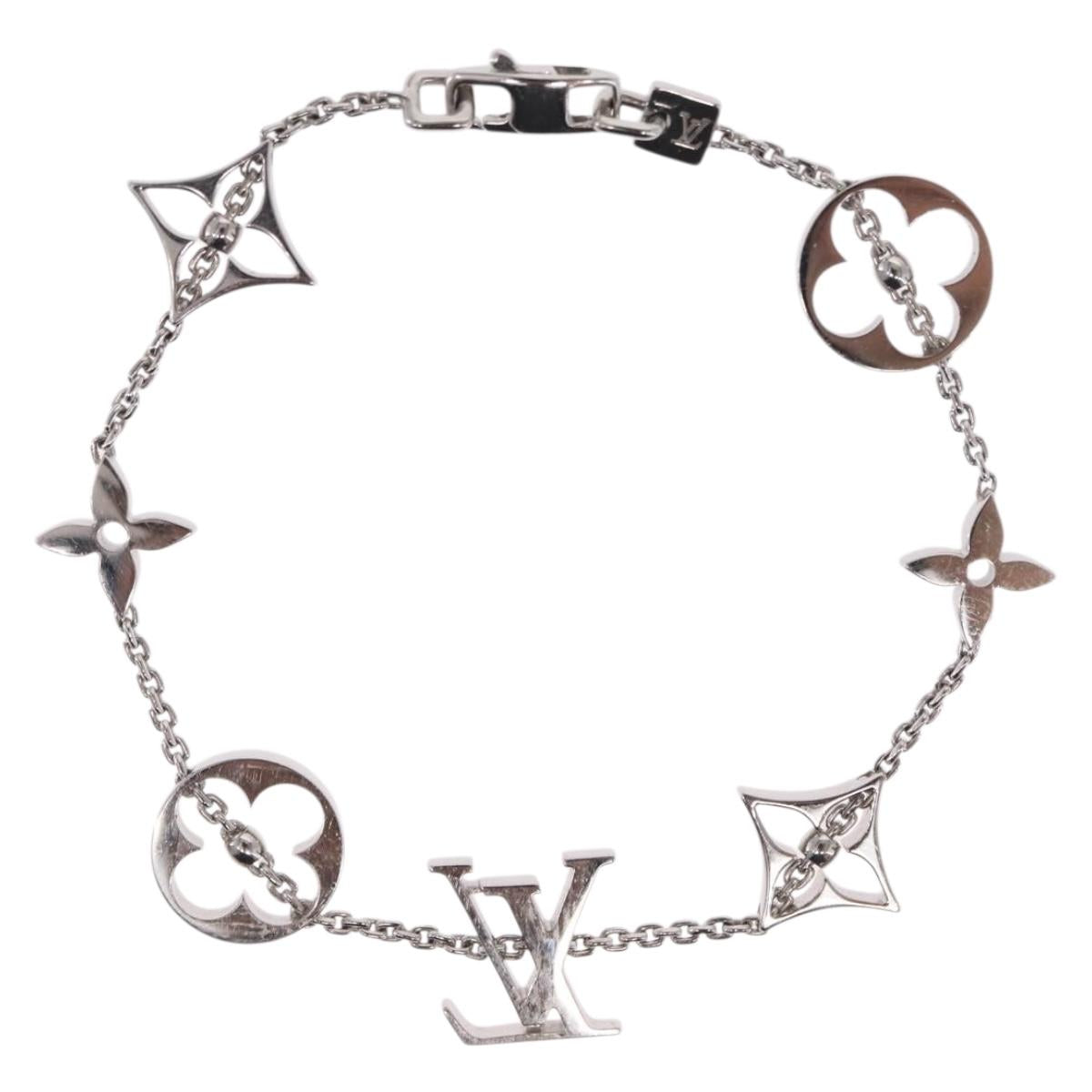 LOUIS VUITTON Brassle Monogram Links Bracelet 18K Gold 750 Q95011 Auth 169935SM