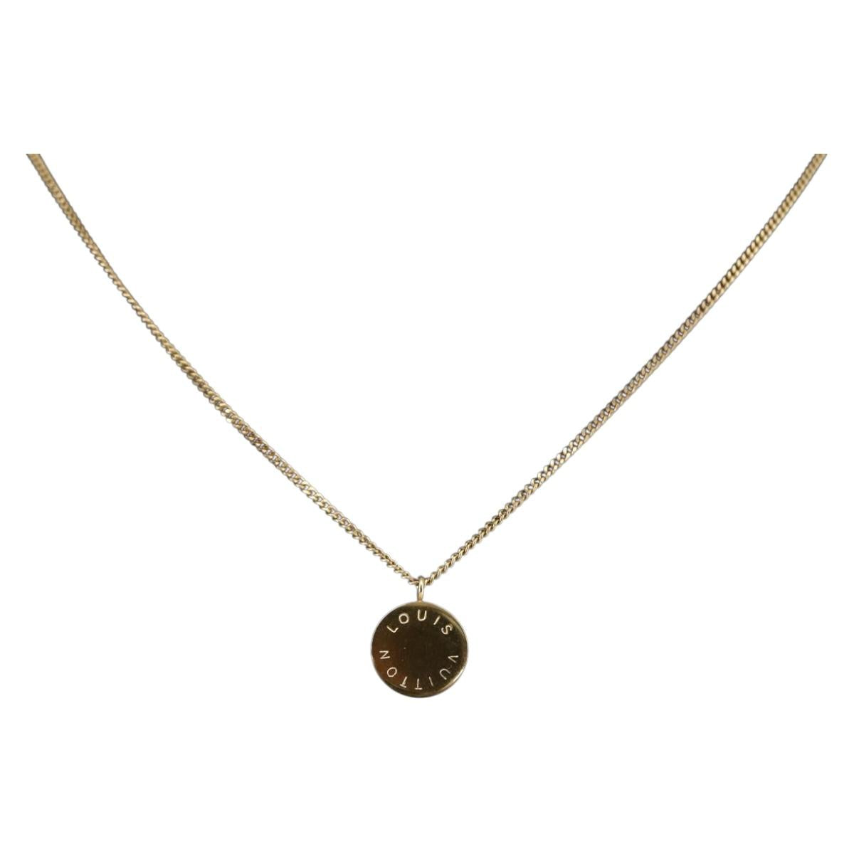 LOUIS VUITTON Pair of Necklaces And Pendants LV ET Pastille 18 750 Auth 169938SM