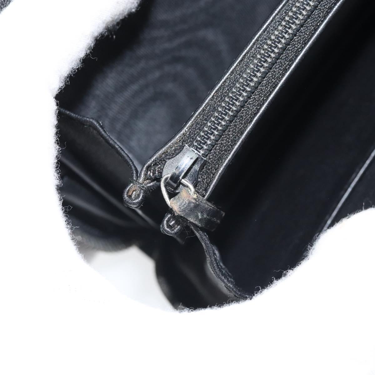 GUCCI GG Canvas Guccissima Long Wallet Black Auth 169954