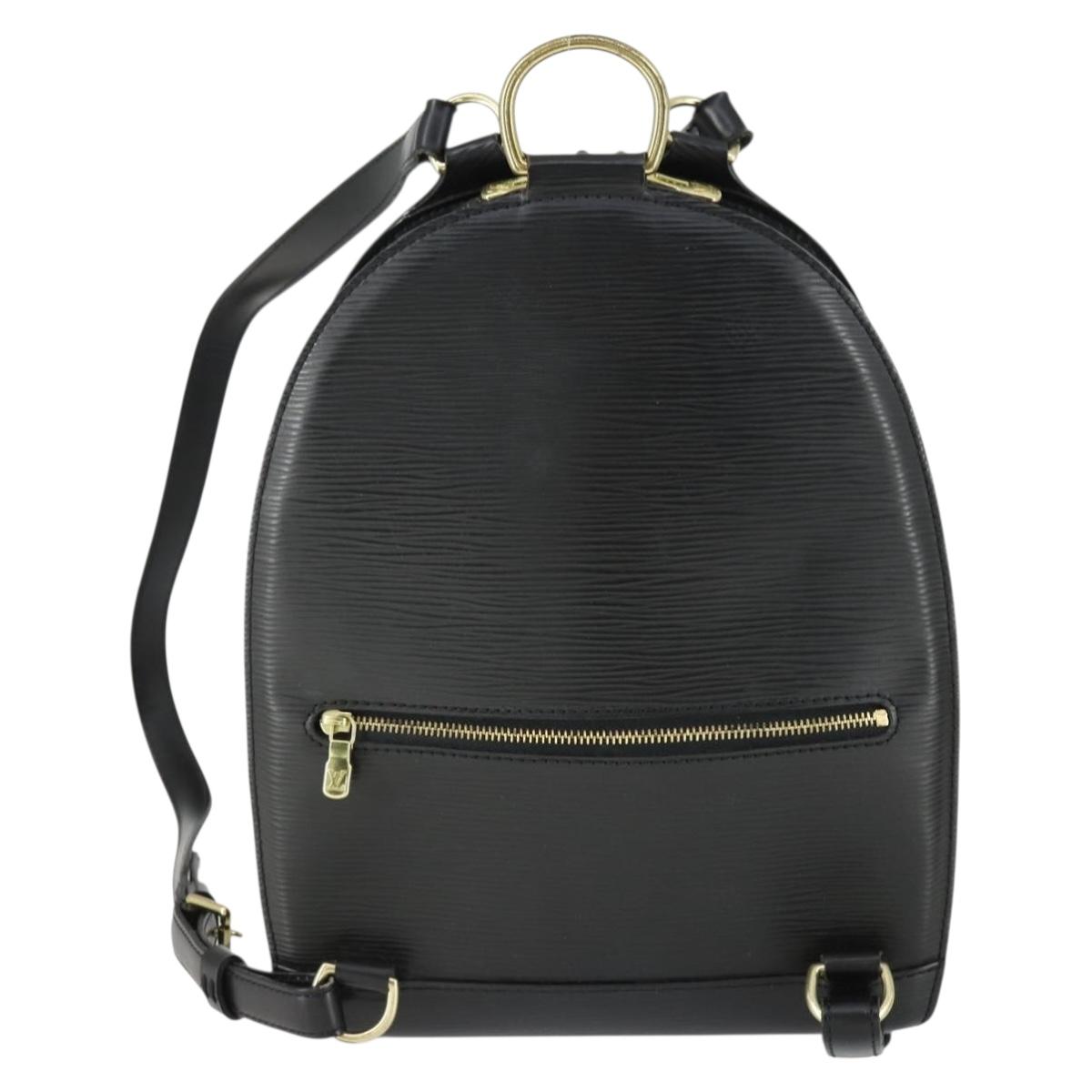 LOUIS VUITTON Epi Mabillon Backpack Black M52232 LV Auth 169981