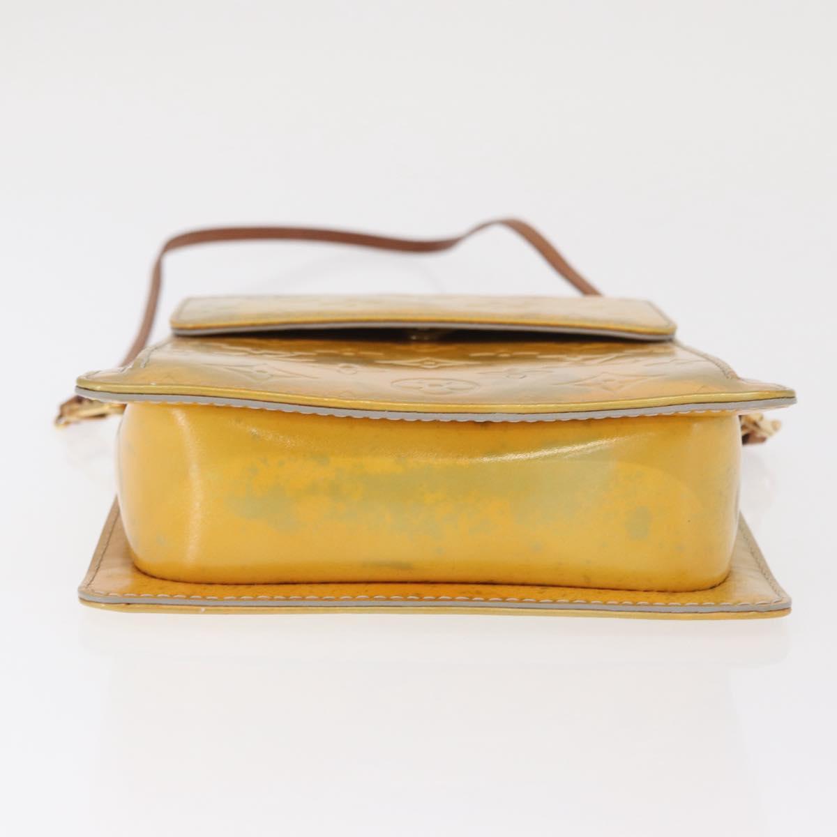 LOUIS VUITTON Monogram Vernis Motto Accessory Pouch Gris M91030 LV Auth 169985