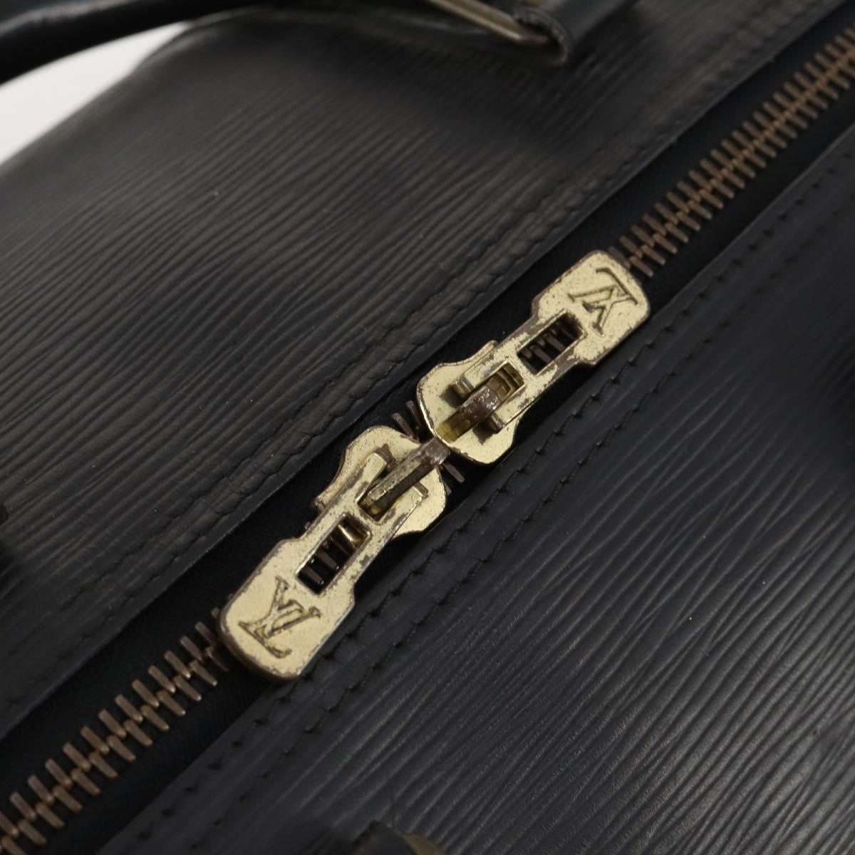 LOUIS VUITTON Epi Keepall 50 Boston Bag Black M42962 LV Auth 169987