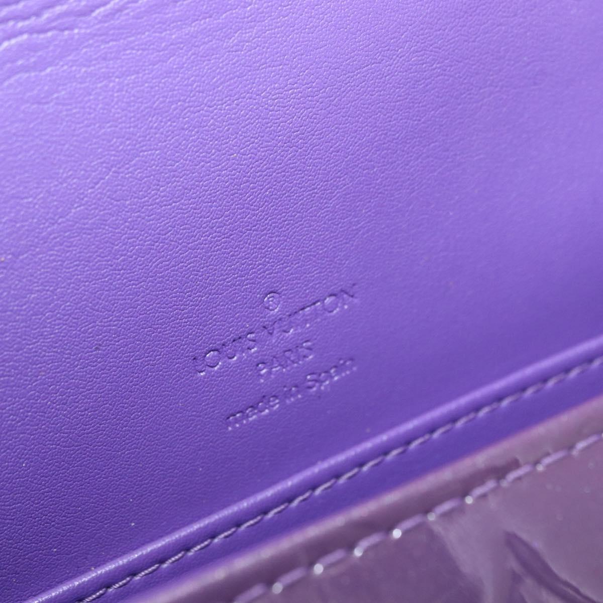 LOUIS VUITTON Vernis Thompson Street Bag Purple Viole M91095 Auth 169990