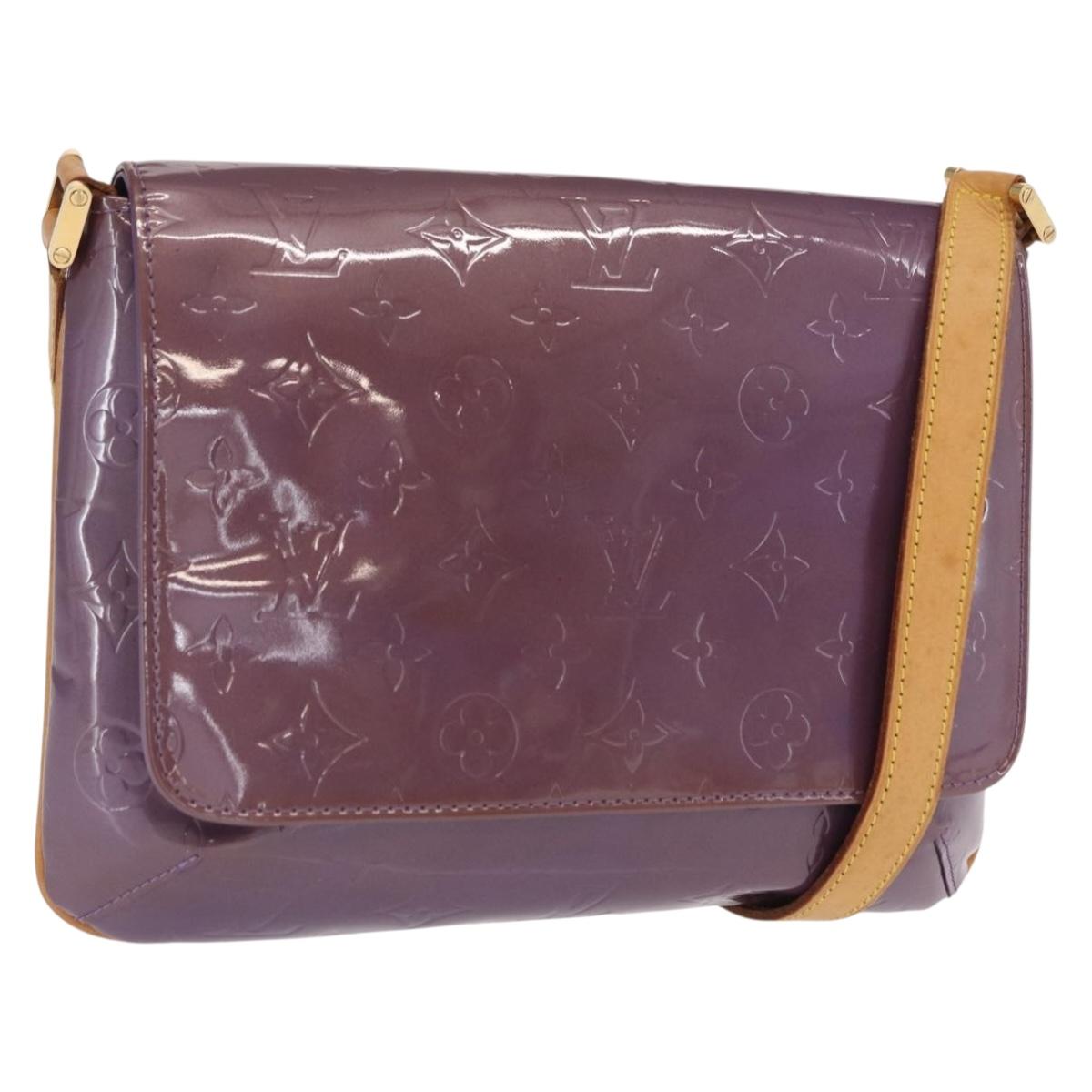 LOUIS VUITTON Vernis Thompson Street Bag Purple Viole M91095 Auth 169990