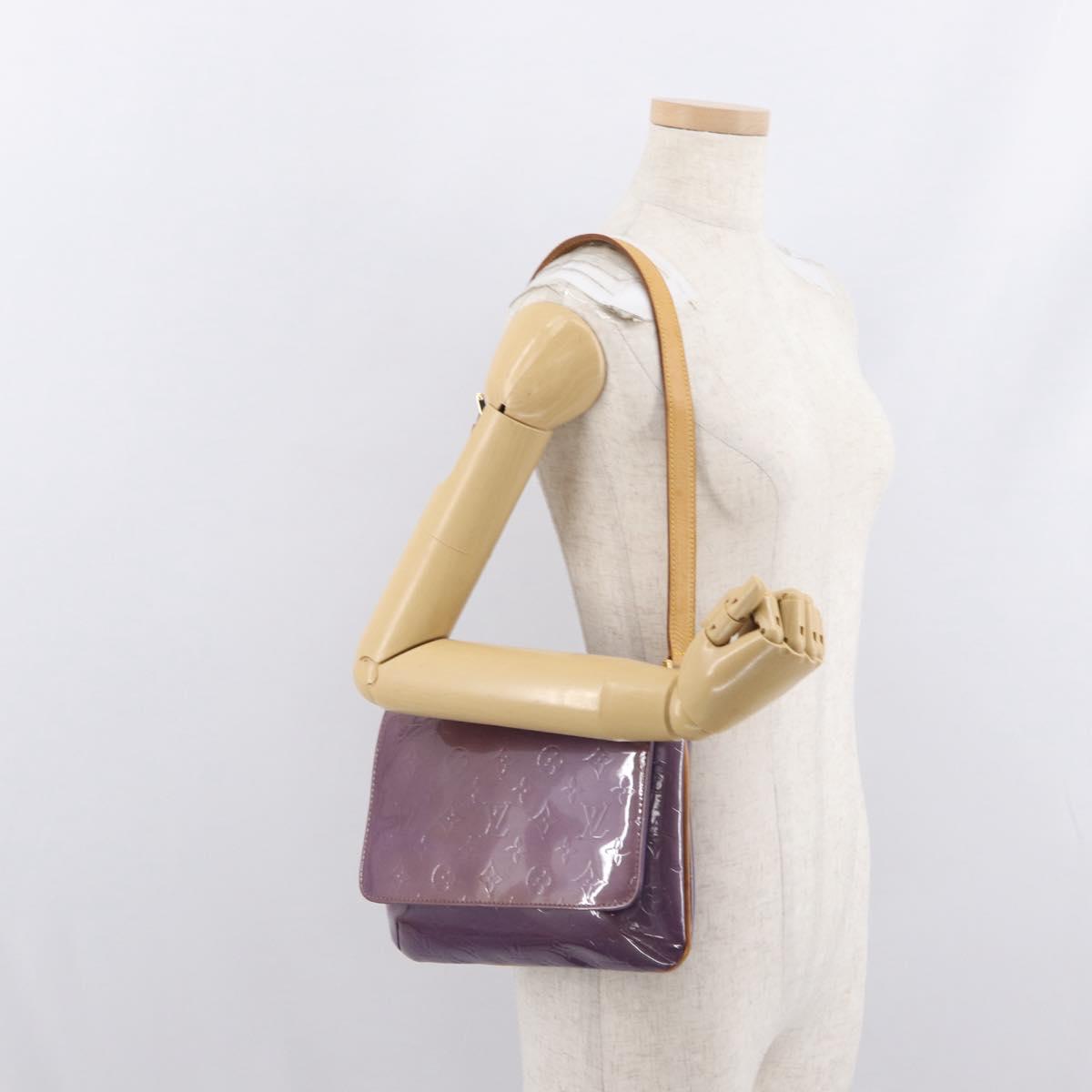 LOUIS VUITTON Vernis Thompson Street Bag Purple Viole M91095 Auth 169990
