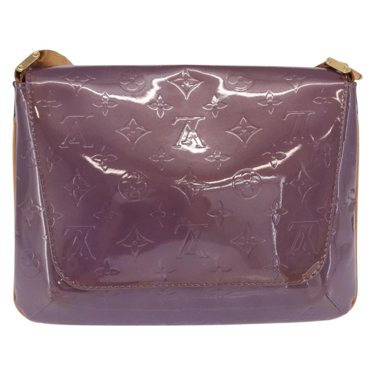 LOUIS VUITTON Vernis Thompson Street Bag Purple Viole M91095 Auth 169990