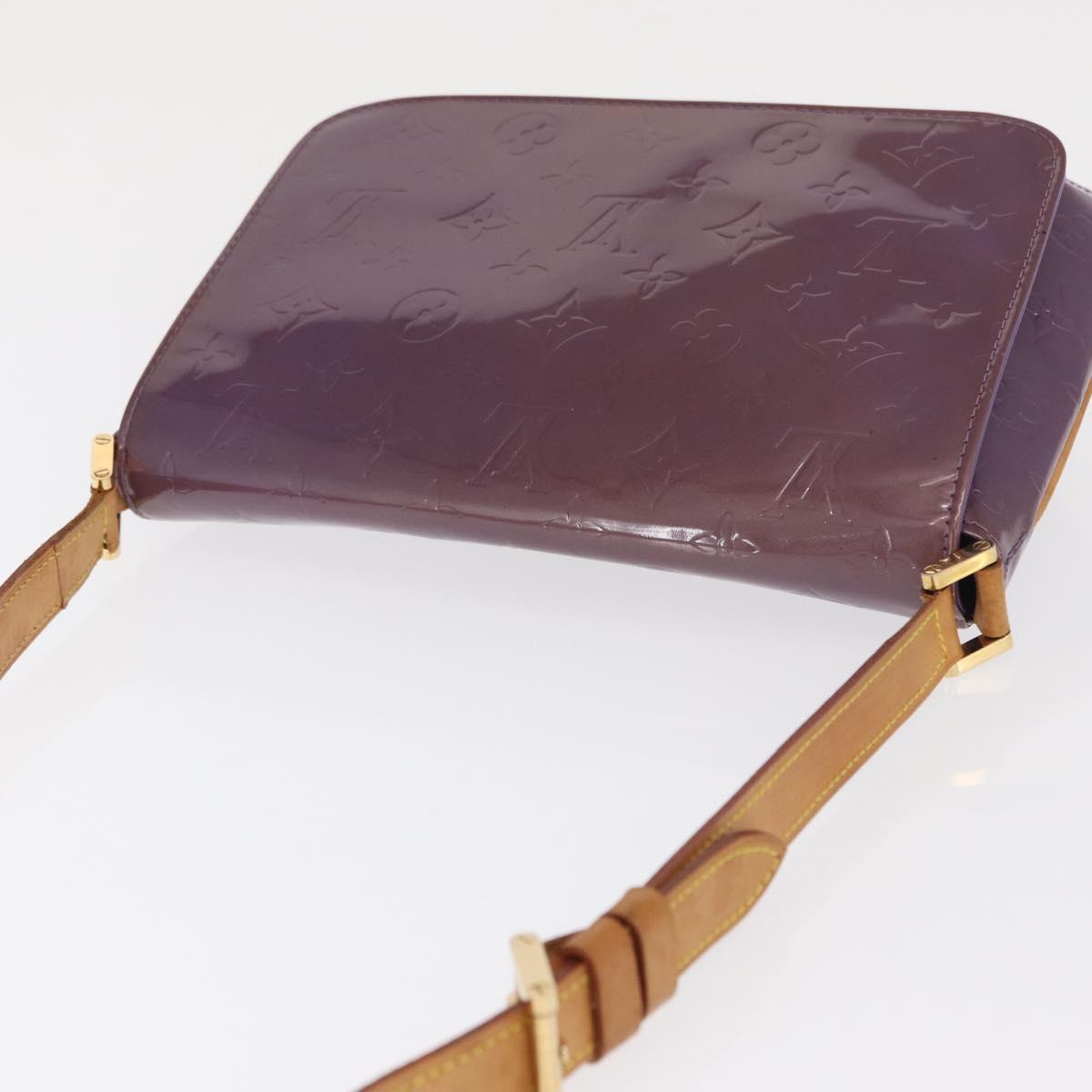 LOUIS VUITTON Vernis Thompson Street Bag Purple Viole M91095 Auth 169990