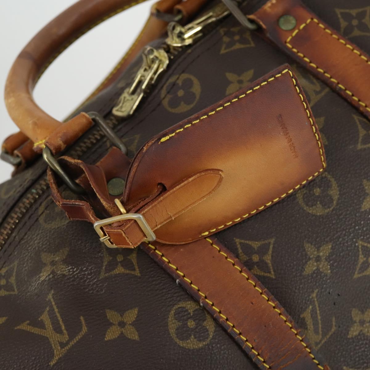 LOUIS VUITTON Monogram Keepall Bandouliere 45 Boston Bag M41418 LV Auth 169997