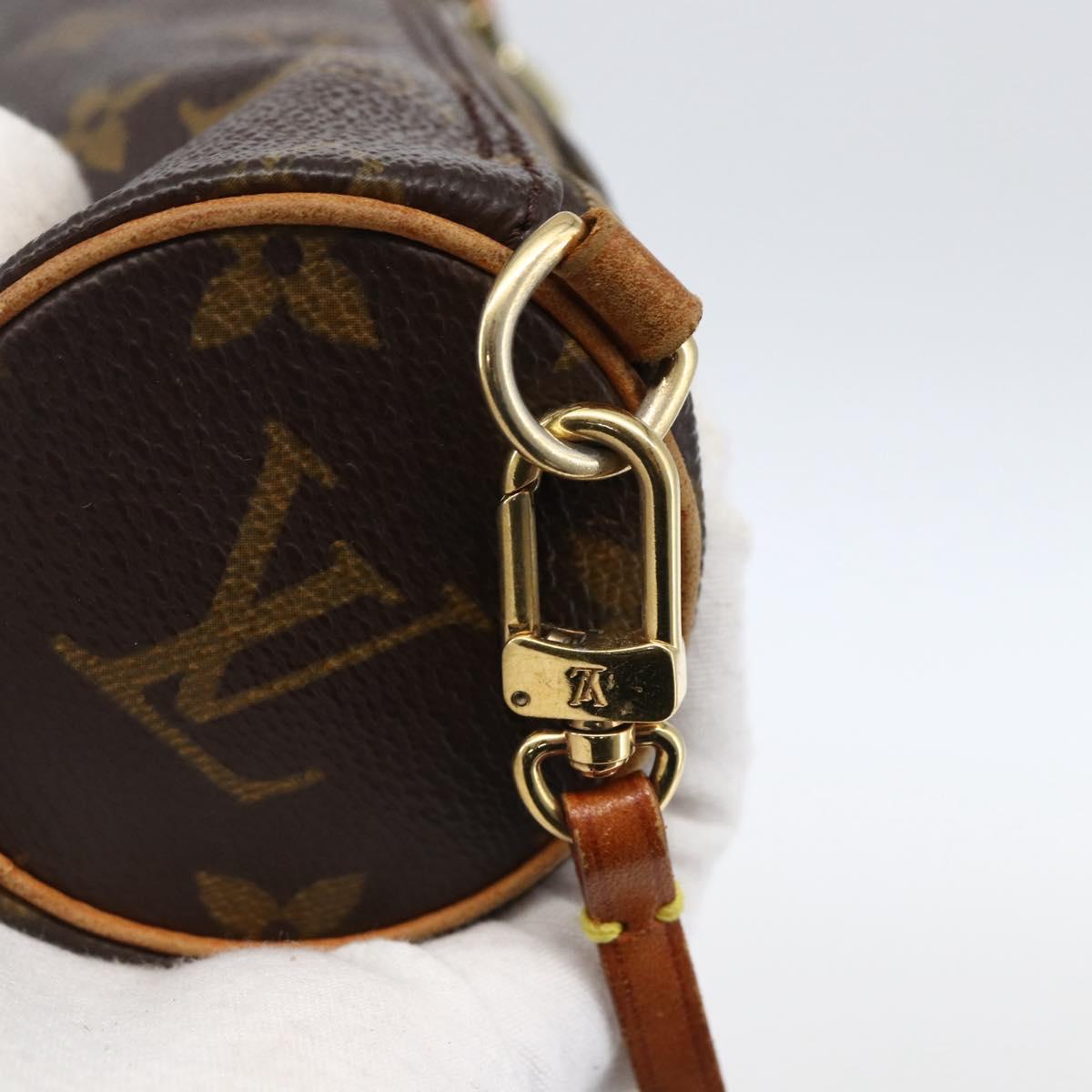 LOUIS VUITTON Monogram Papillon Pouch LV Auth 169999