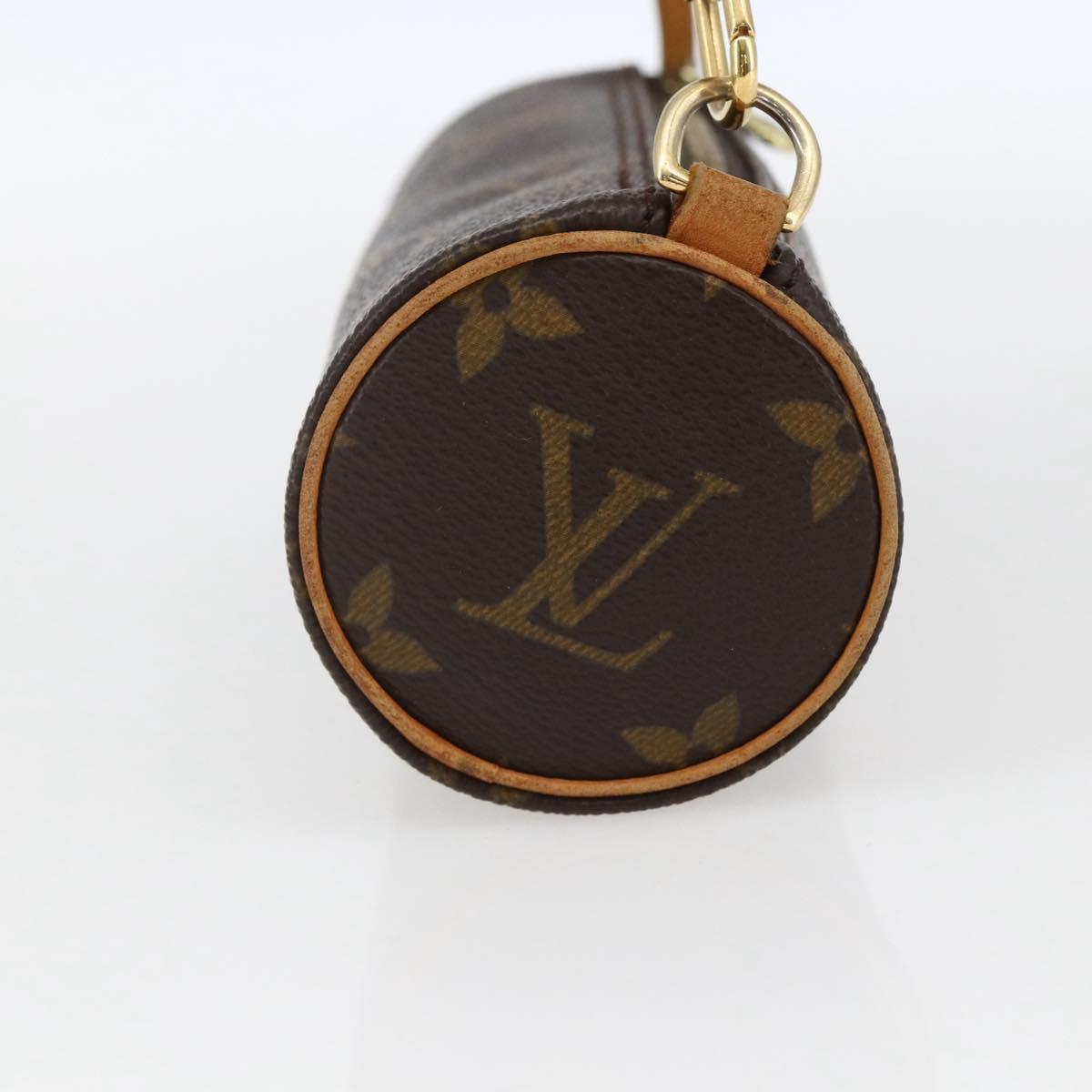 LOUIS VUITTON Monogram Papillon Pouch LV Auth 169999