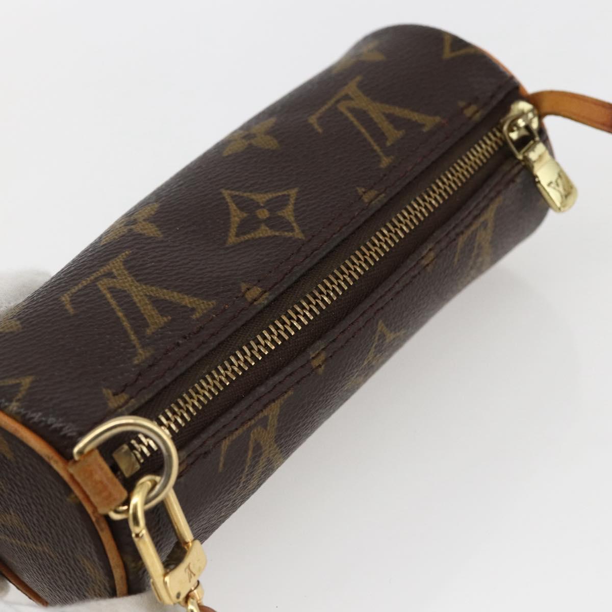 LOUIS VUITTON Monogram Papillon Pouch LV Auth 169999