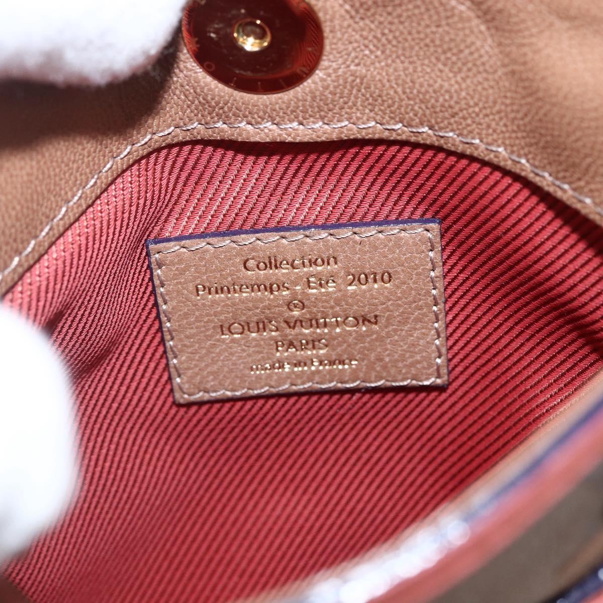 LOUIS VUITTON Monogram Empreinte Flat Bag Brown M40369 LV Auth 170001SAM