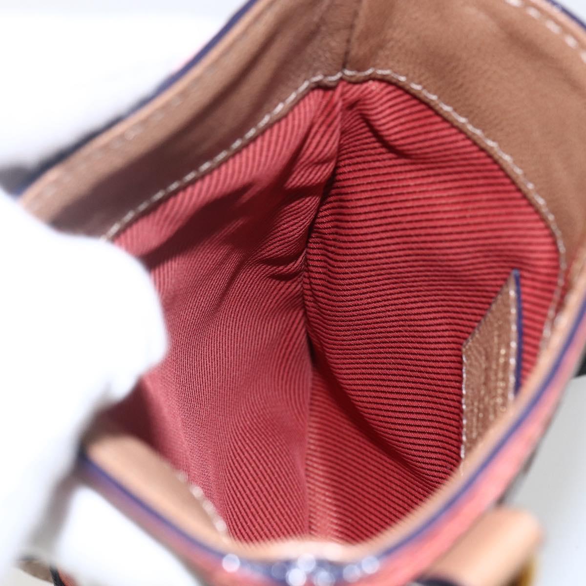 LOUIS VUITTON Monogram Empreinte Flat Bag Brown M40369 LV Auth 170001SAM