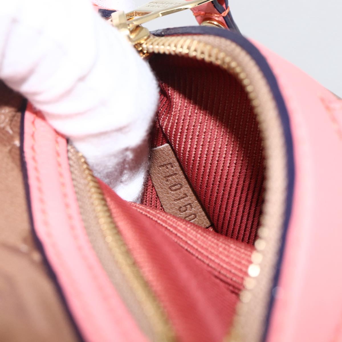 LOUIS VUITTON Monogram Empreinte Flat Bag Brown M40369 LV Auth 170001SAM