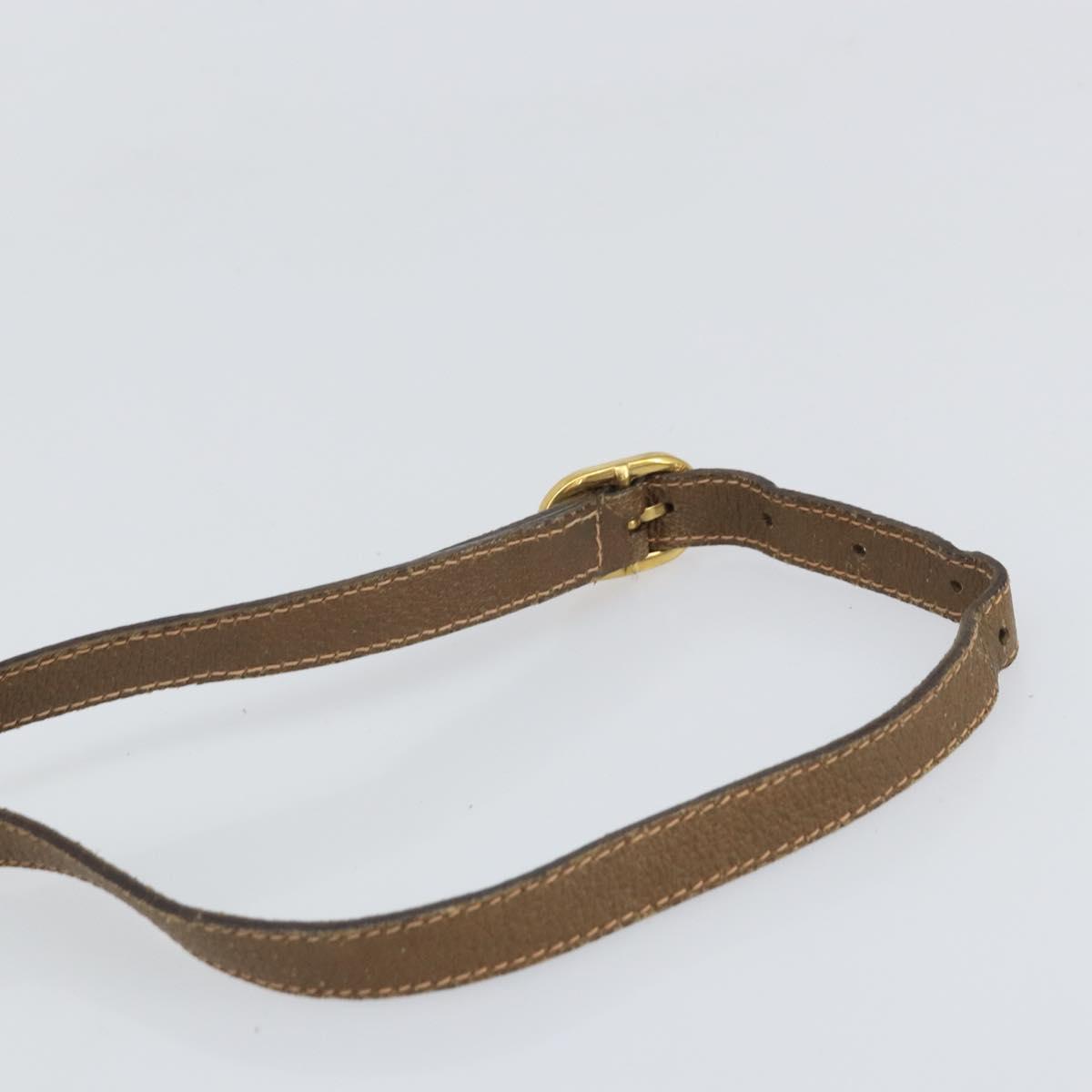 GUCCI GG Supreme Web Sherry Line Bag PVC Beige Gold 89 02 032 Auth 170002