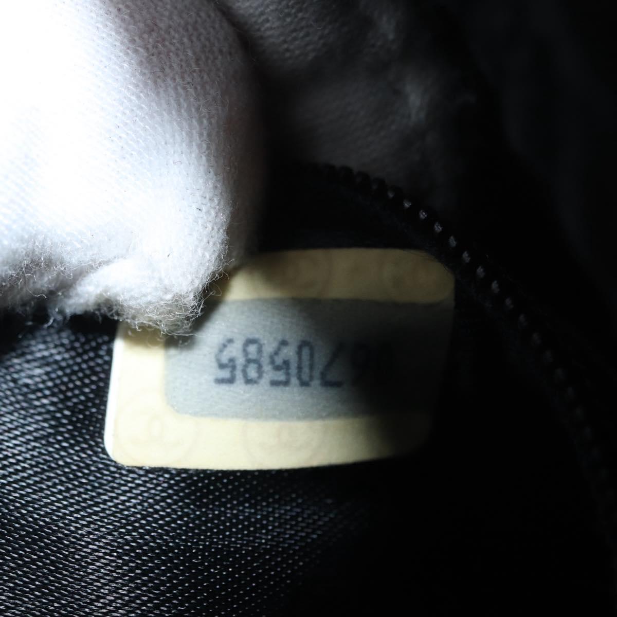 CHANEL Matelasse Chain Shoulder Bag Suede Black Gold CC Auth 170009