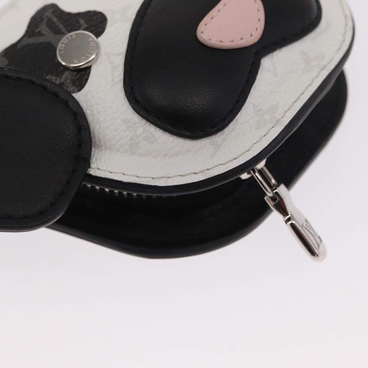 LOUIS VUITTON Monogram LV Dog Bag Charm Bag Charm White M02273 LV Auth 170016SM
