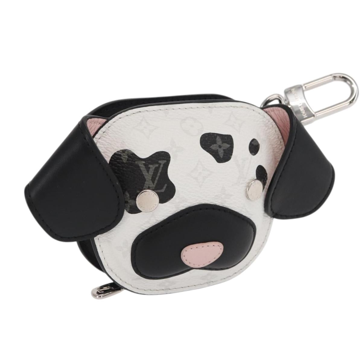 LOUIS VUITTON Monogram LV Dog Bag Charm Bag Charm White M02273 LV Auth 170016SM