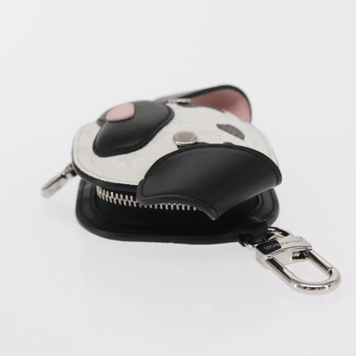 LOUIS VUITTON Monogram LV Dog Bag Charm Bag Charm White M02273 LV Auth 170016SM