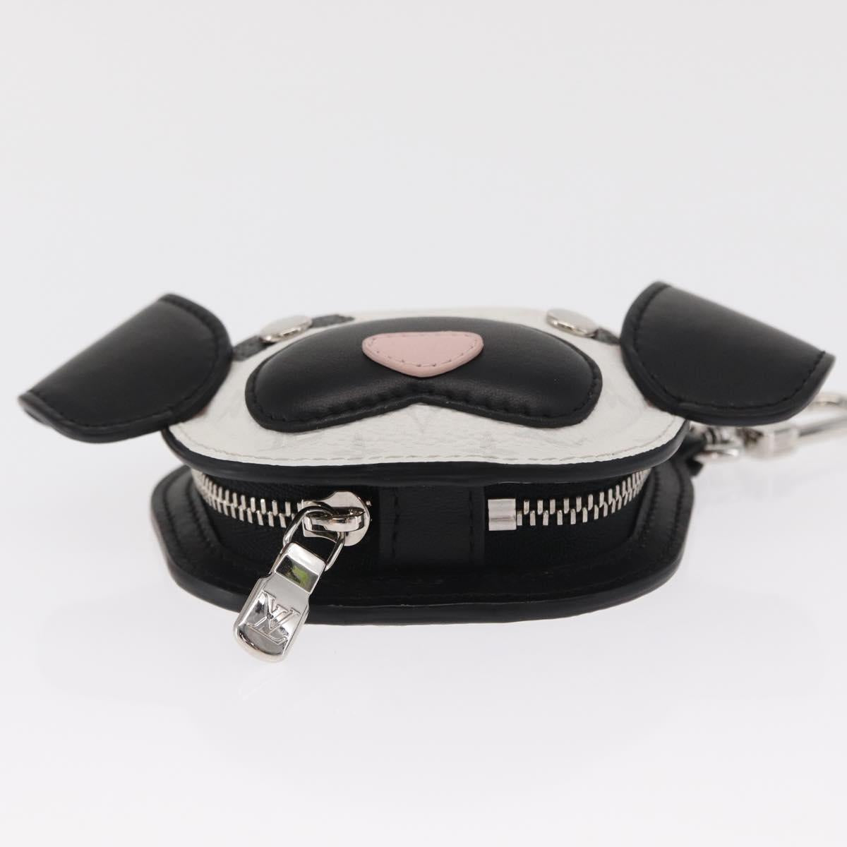 LOUIS VUITTON Monogram LV Dog Bag Charm Bag Charm White M02273 LV Auth 170016SM