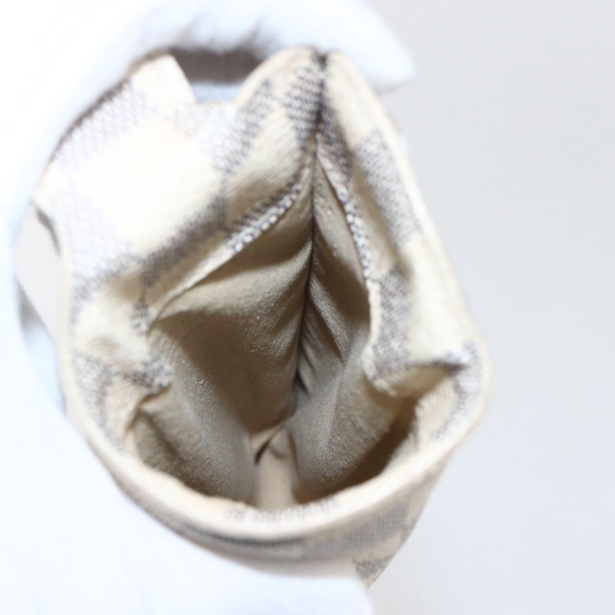 LOUIS VUITTON Damier Azur Etui A Lunettes MM Glasses Case N60025 LV Auth 170020V