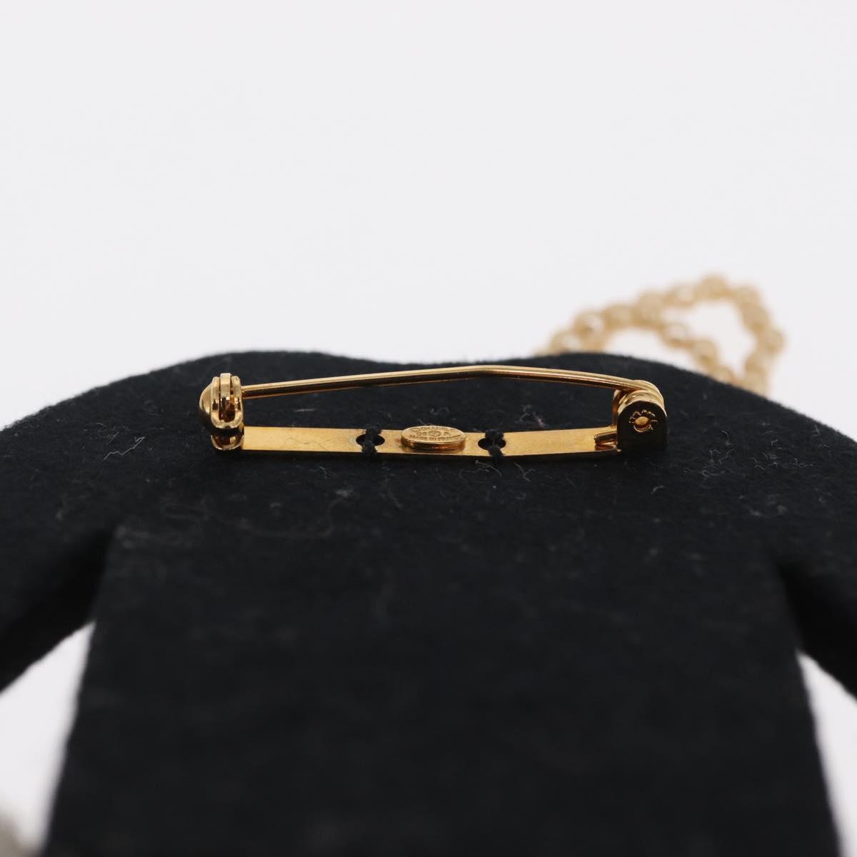 CHANEL Jacket Motif Brooch Velor Black CC Auth 170024V