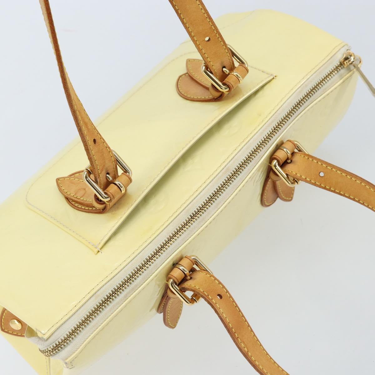 LOUIS VUITTON Monogram Vernis Rosewood Avenue Bag Perle M93508 LV Auth 170052A