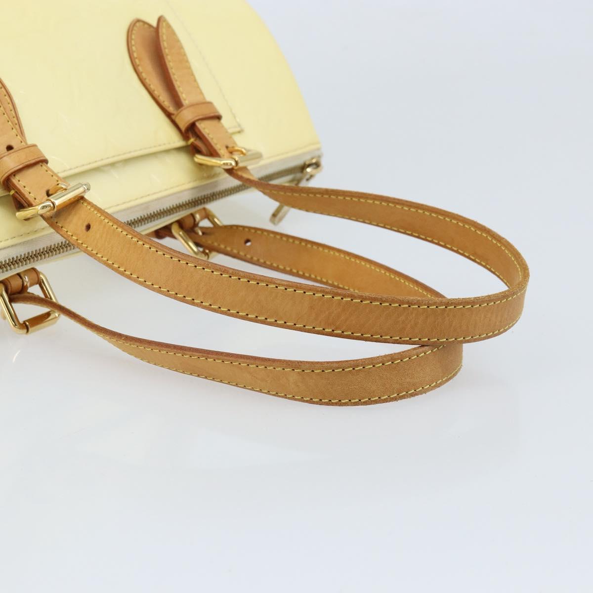 LOUIS VUITTON Monogram Vernis Rosewood Avenue Bag Perle M93508 LV Auth 170052A