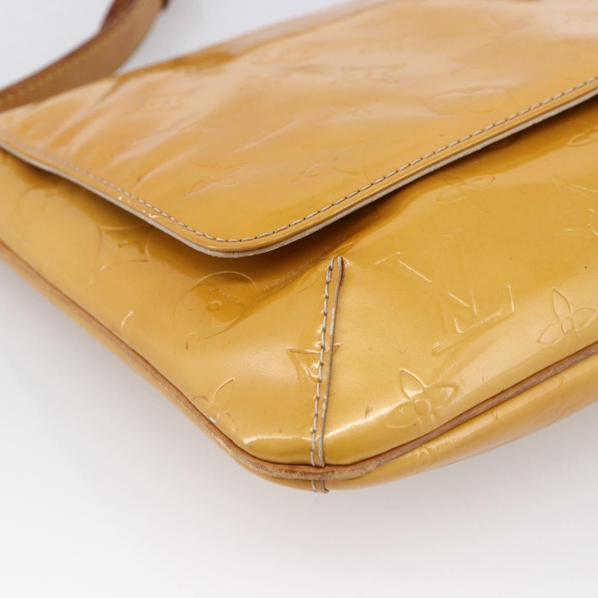 LOUIS VUITTON Monogram Vernis Thompson Street Bag Beige M91301 LV Auth 170059