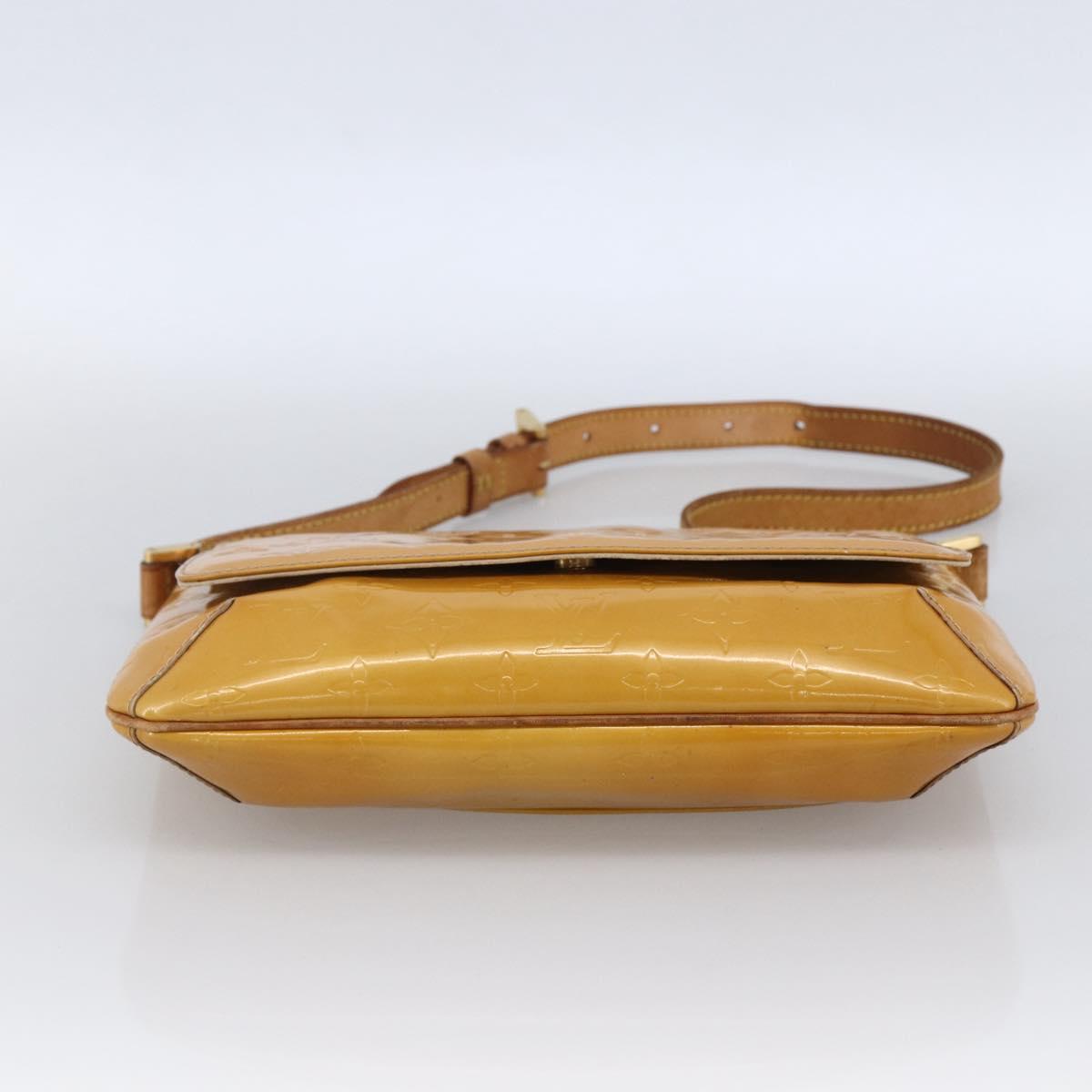 LOUIS VUITTON Monogram Vernis Thompson Street Bag Beige M91301 LV Auth 170059
