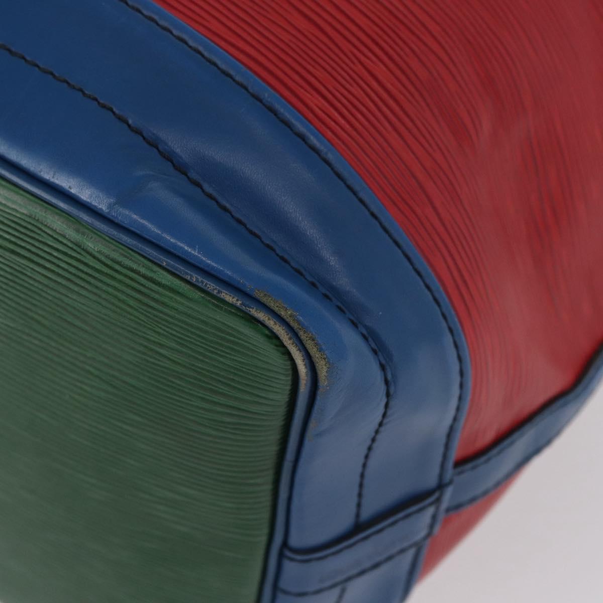 LOUIS VUITTON Epi Noe Shoulder Bag Tricolor Red Blue M44084 LV Auth 170061