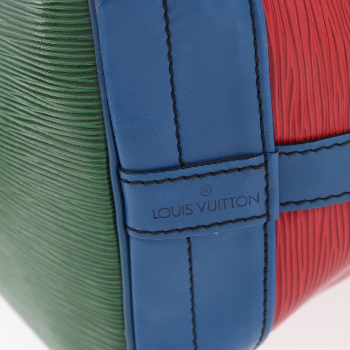 LOUIS VUITTON Epi Noe Shoulder Bag Tricolor Red Blue M44084 LV Auth 170061
