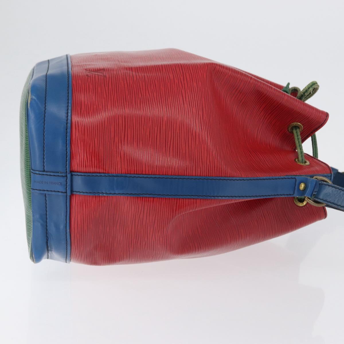 LOUIS VUITTON Epi Noe Shoulder Bag Tricolor Red Blue M44084 LV Auth 170061
