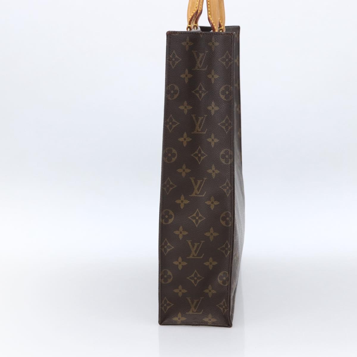 LOUIS VUITTON Monogram Sac Plat Hand Bag M51140 LV Auth 170062