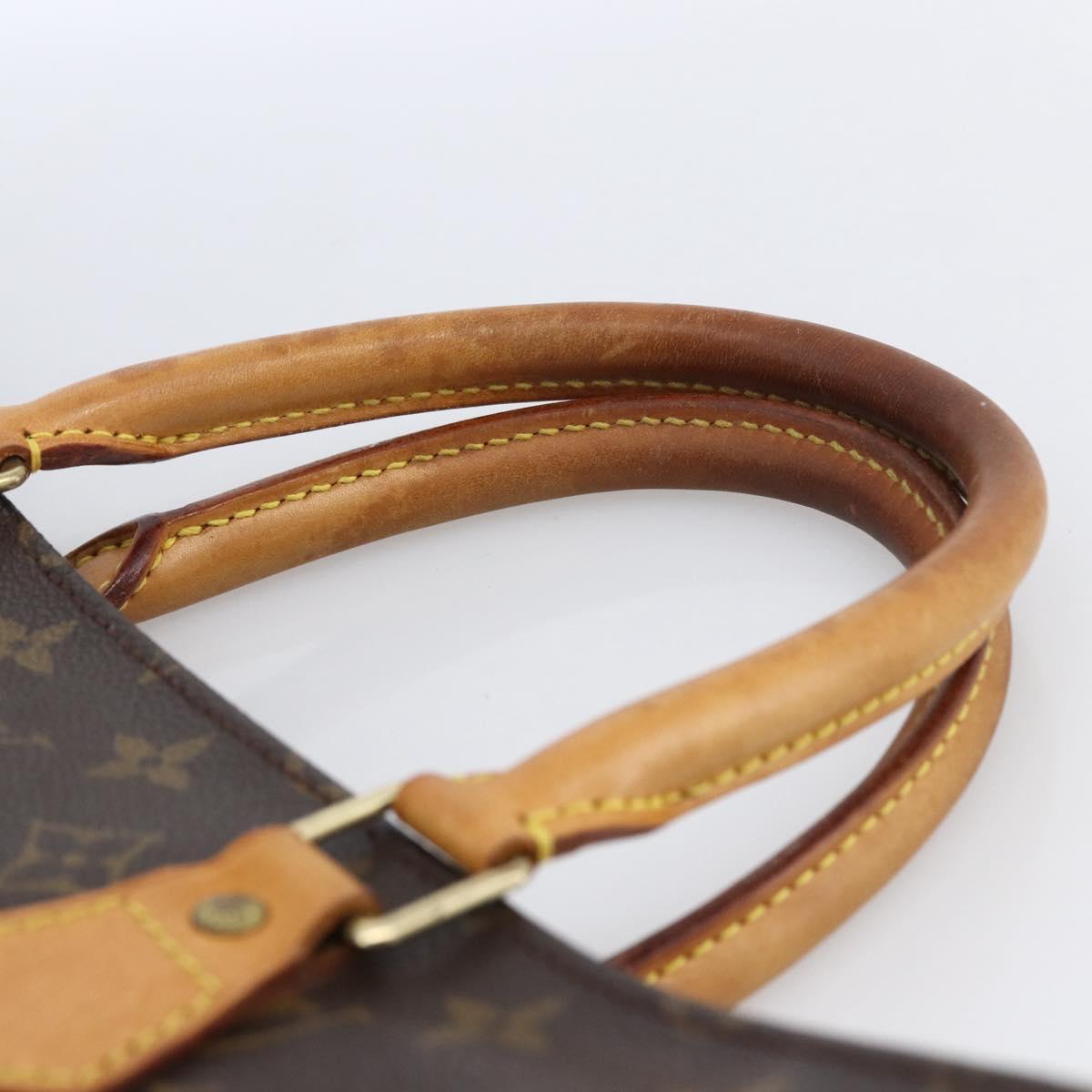 LOUIS VUITTON Monogram Sac Plat Hand Bag M51140 LV Auth 170062