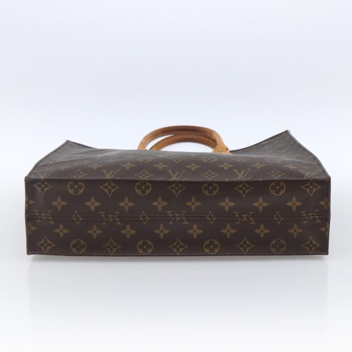 LOUIS VUITTON Monogram Sac Plat Hand Bag M51140 LV Auth 170062