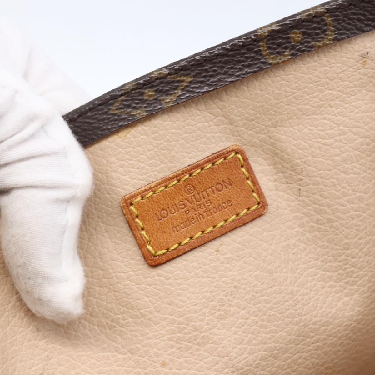 LOUIS VUITTON Monogram Sac Plat Hand Bag M51140 LV Auth 170063