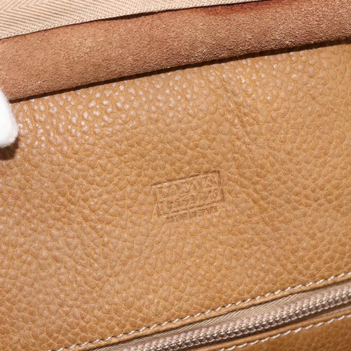 LOEWE Anagram Amazona 30 Hand Bag Leather Beige Gold Auth 170083