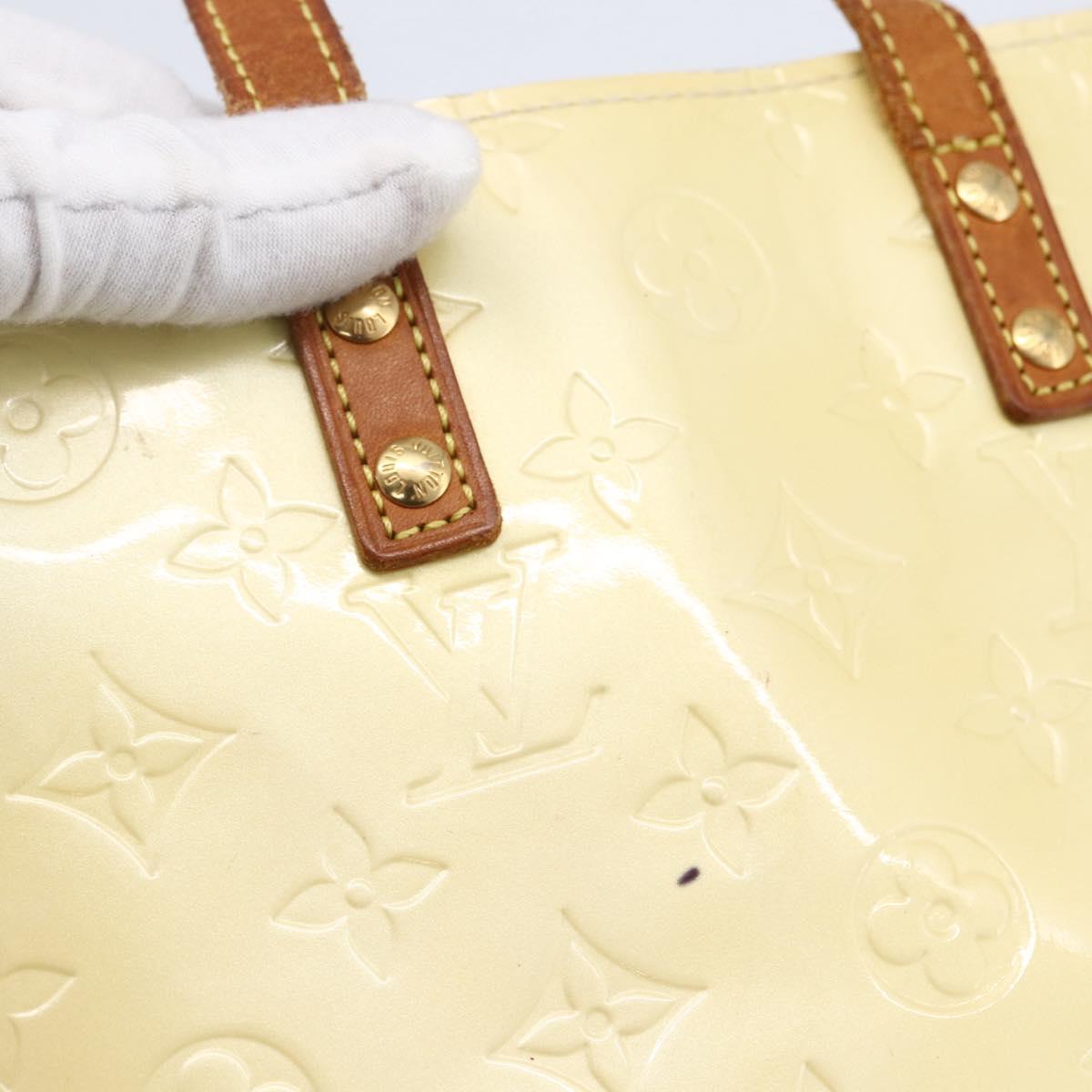 LOUIS VUITTON Monogram Vernis Reade PM Hand Bag Perle M91336 LV Auth 170088