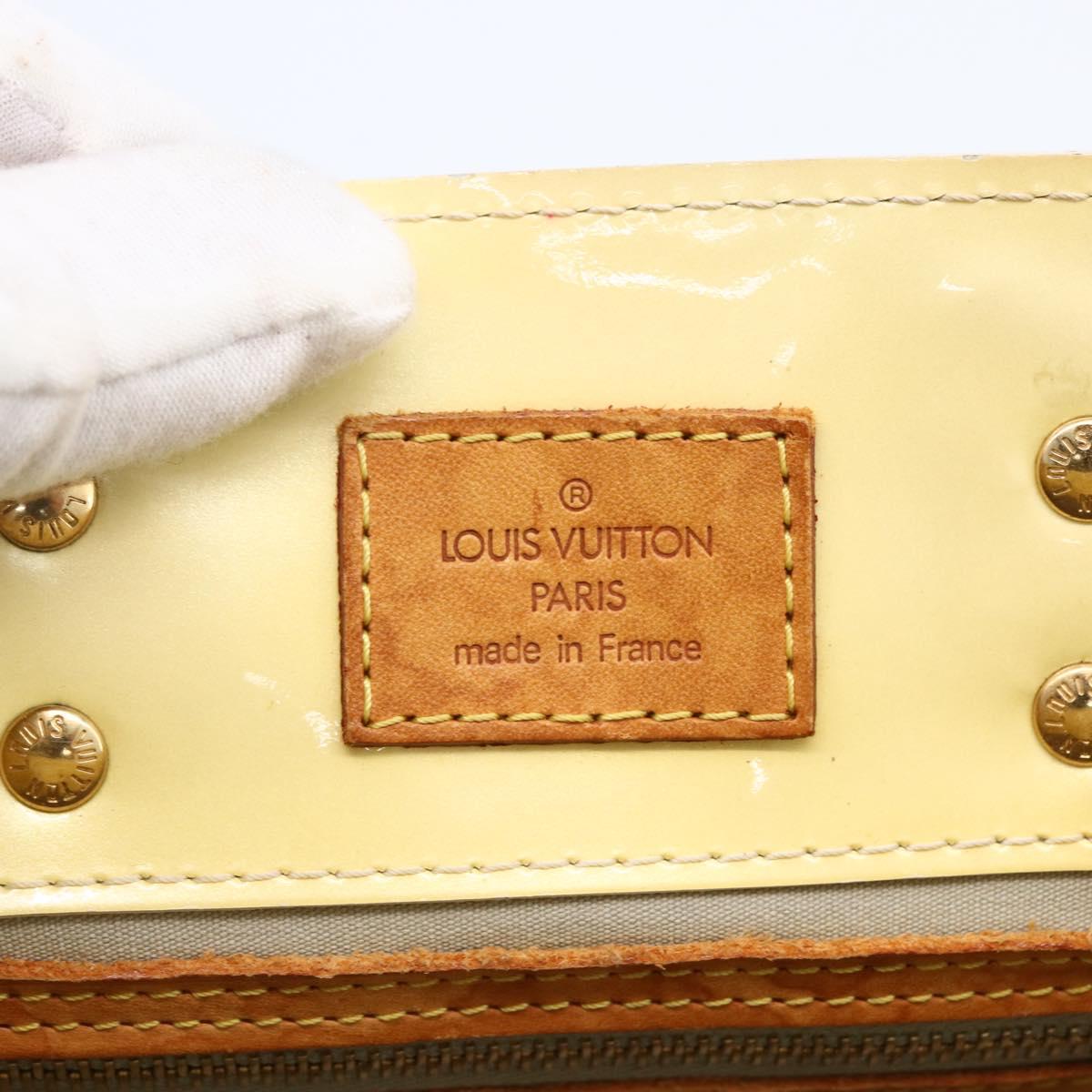 LOUIS VUITTON Monogram Vernis Reade PM Hand Bag Perle M91336 LV Auth 170088