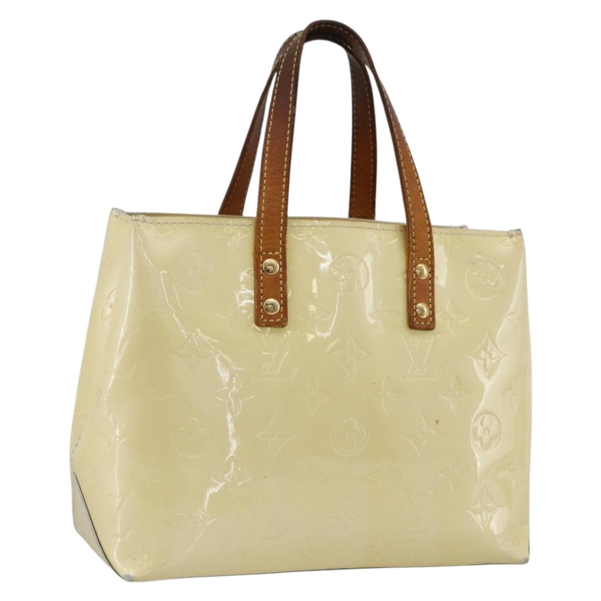 LOUIS VUITTON Monogram Vernis Reade PM Hand Bag Perle M91336 LV Auth 170088