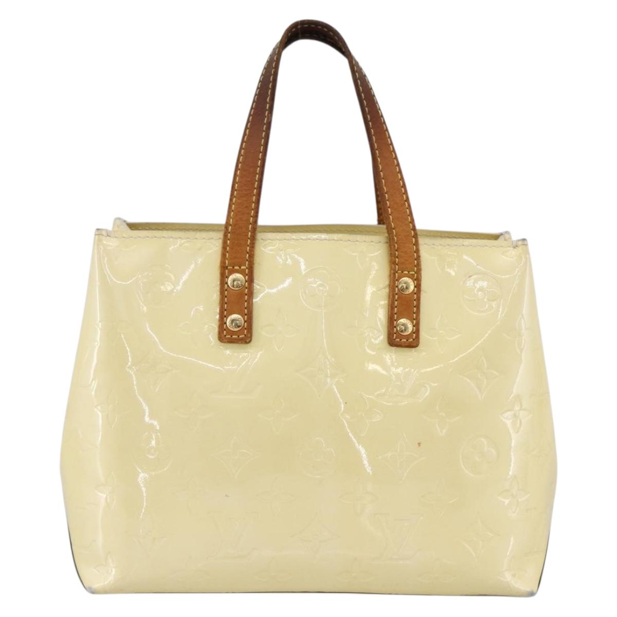 LOUIS VUITTON Monogram Vernis Reade PM Hand Bag Perle M91336 LV Auth 170088