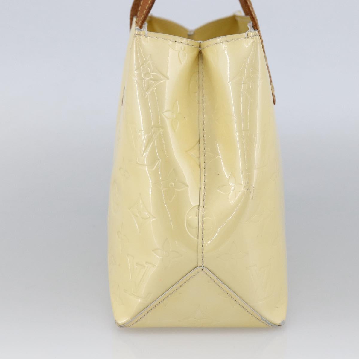 LOUIS VUITTON Monogram Vernis Reade PM Hand Bag Perle M91336 LV Auth 170088