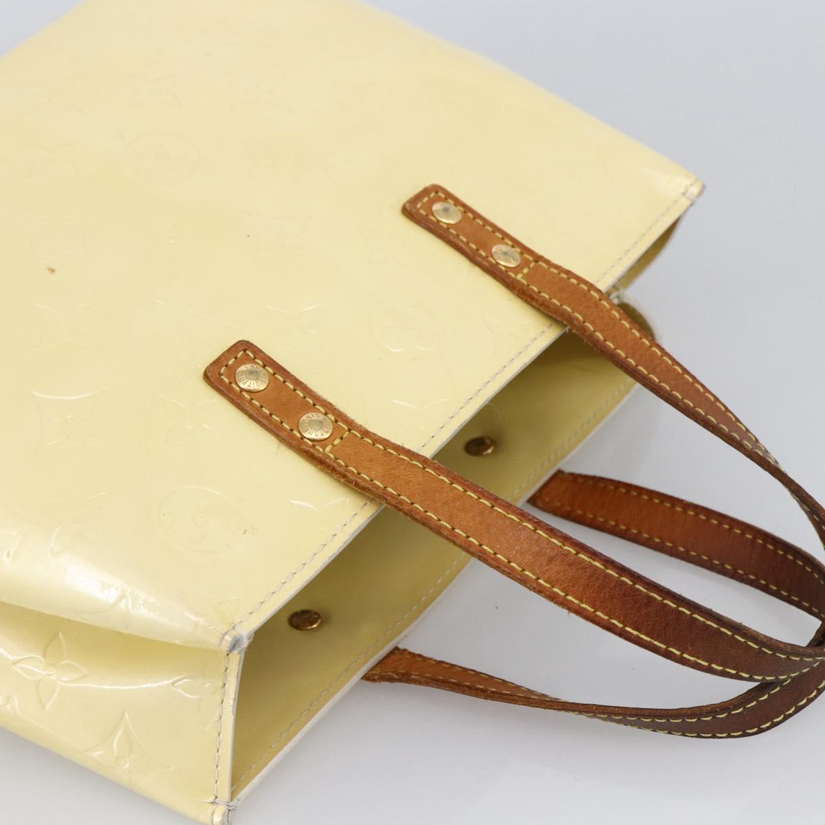 LOUIS VUITTON Monogram Vernis Reade PM Hand Bag Perle M91336 LV Auth 170088