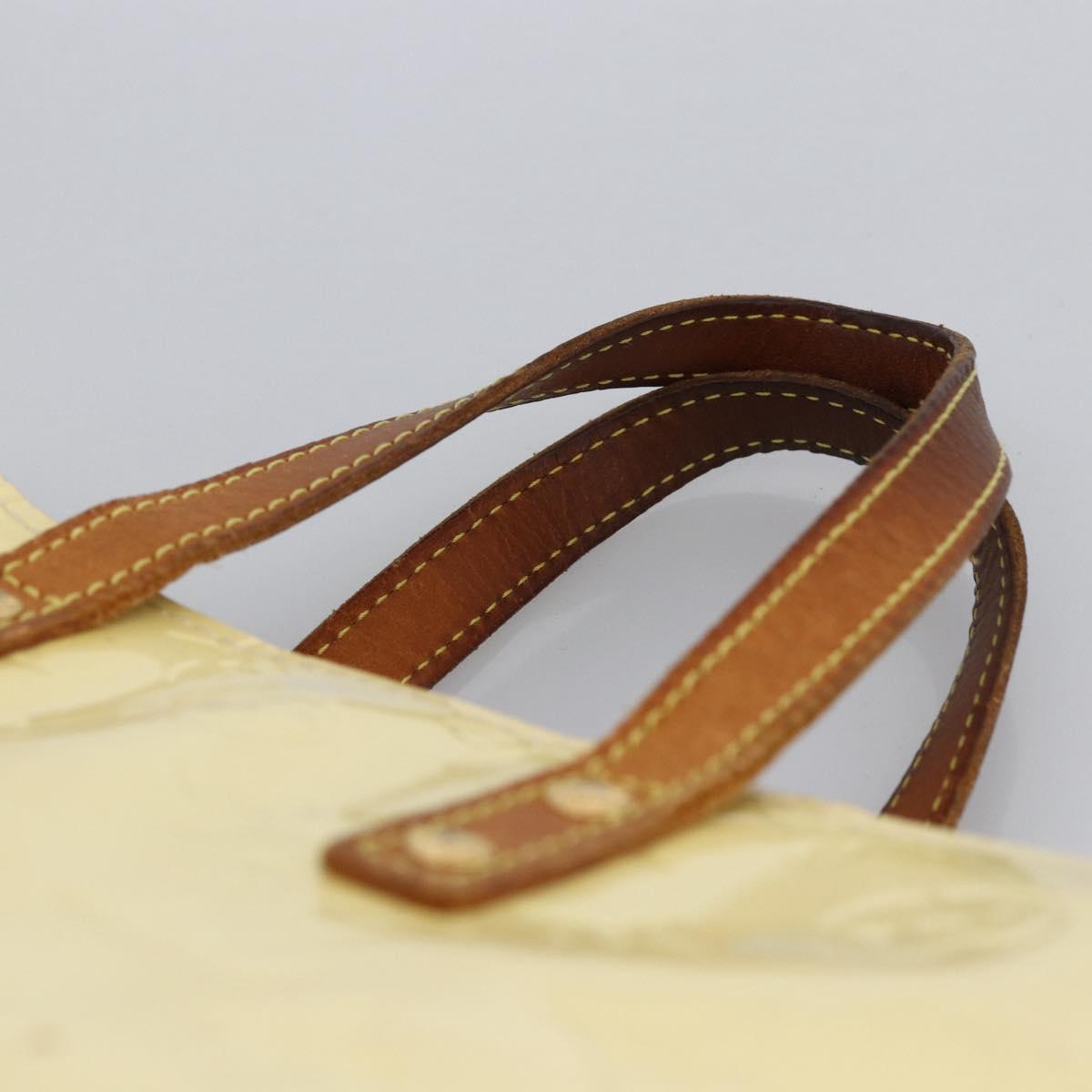 LOUIS VUITTON Monogram Vernis Reade PM Hand Bag Perle M91336 LV Auth 170088
