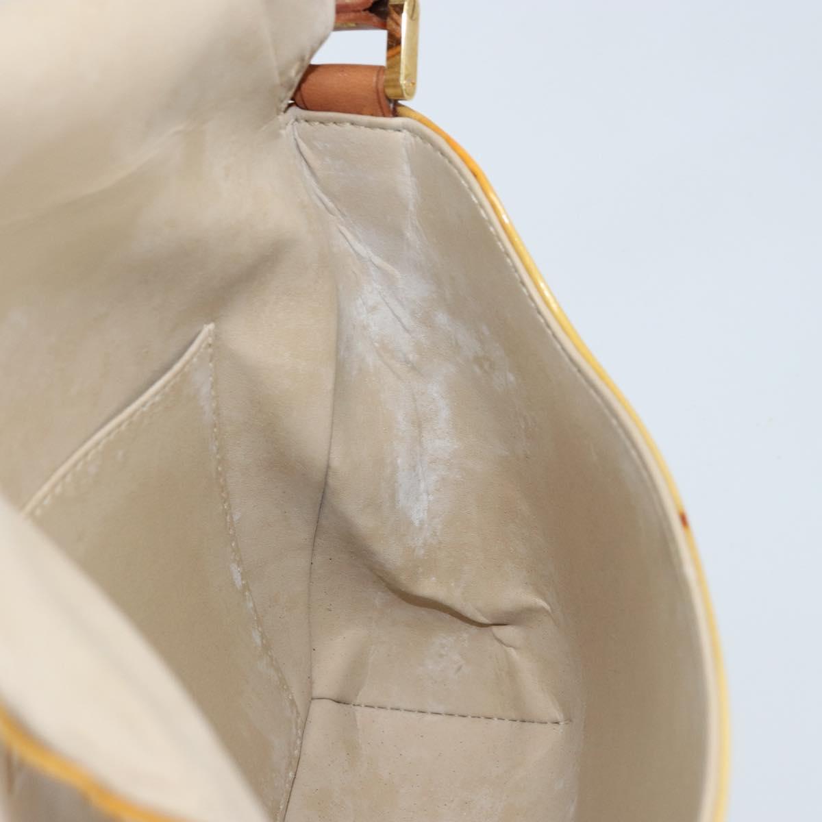 LOUIS VUITTON Monogram Vernis Thompson Street Bag Beige M91301 LV Auth 170091