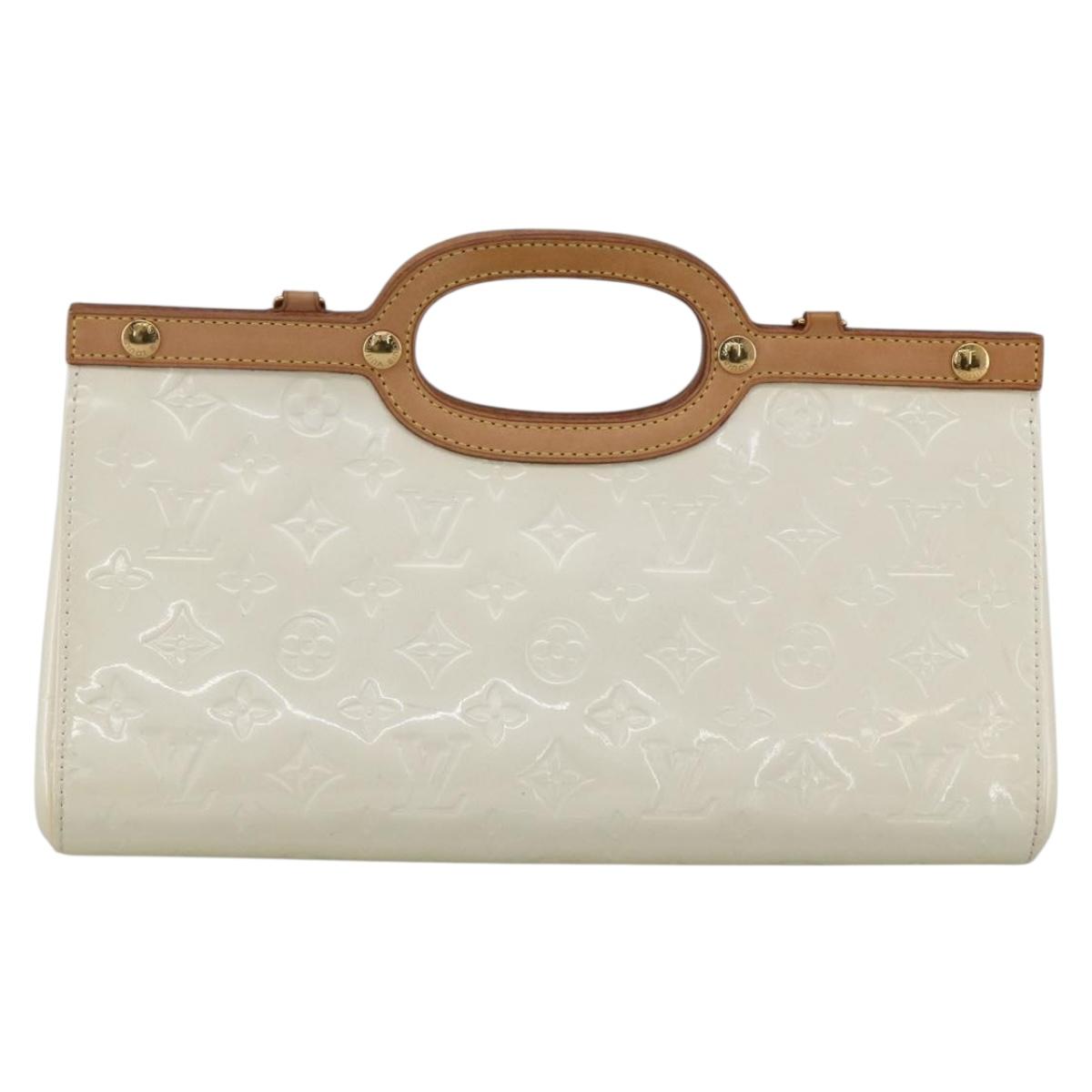 LOUIS VUITTON Monogram Vernis Roxbury Drive Bag 2Way Perle M91374 LVAuth 170092A