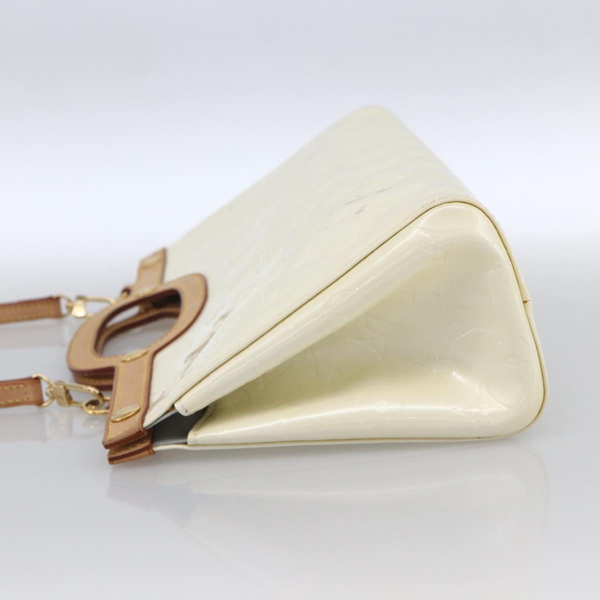 LOUIS VUITTON Monogram Vernis Roxbury Drive Bag 2Way Perle M91374 LVAuth 170092A